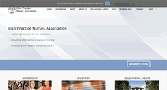 Desktop Screenshot of irishpracticenurses.ie
