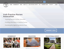 Tablet Screenshot of irishpracticenurses.ie
